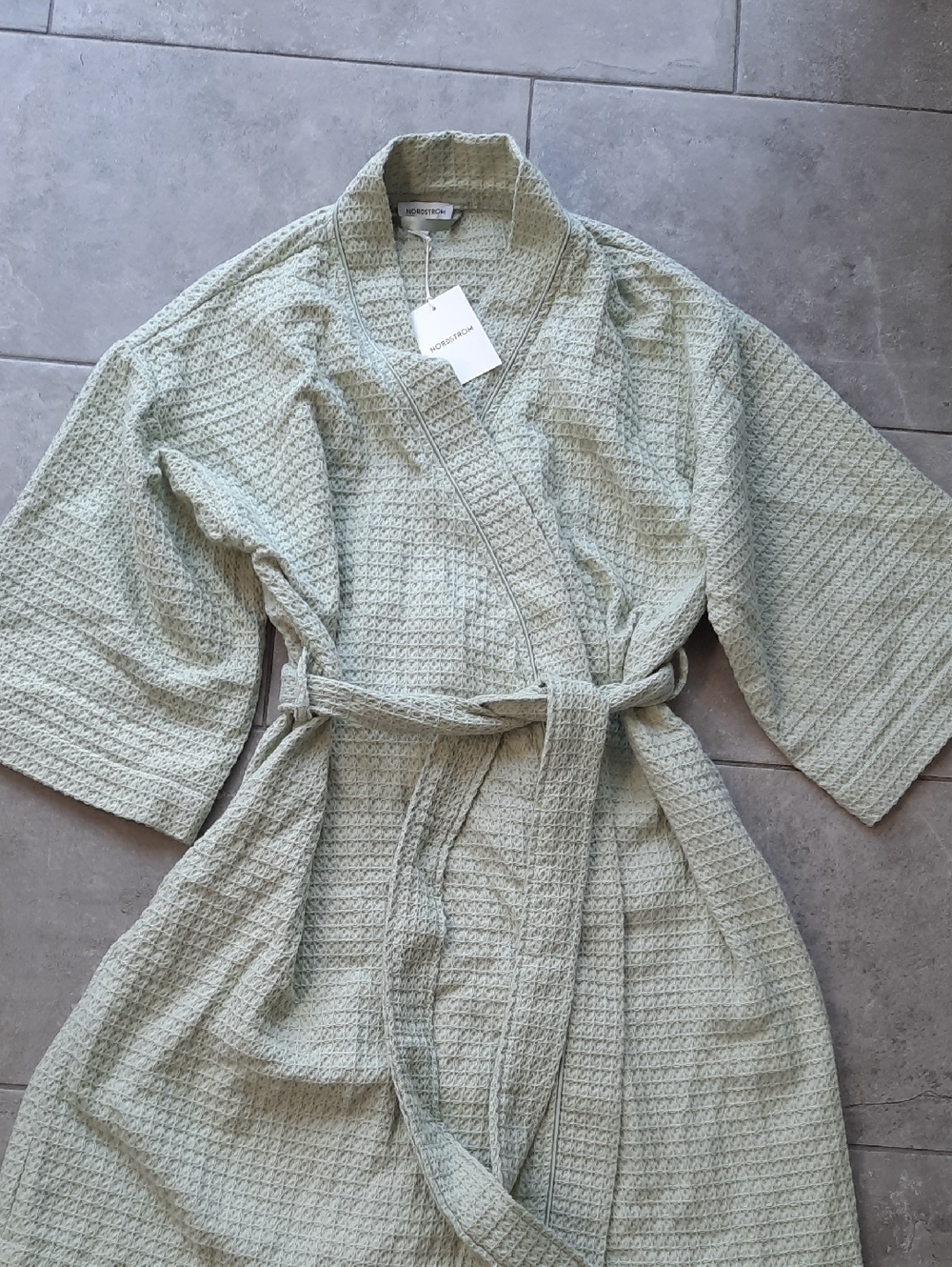 Nordstrom 100% Turkish Cotton Waffle-Knit Robe- NWT